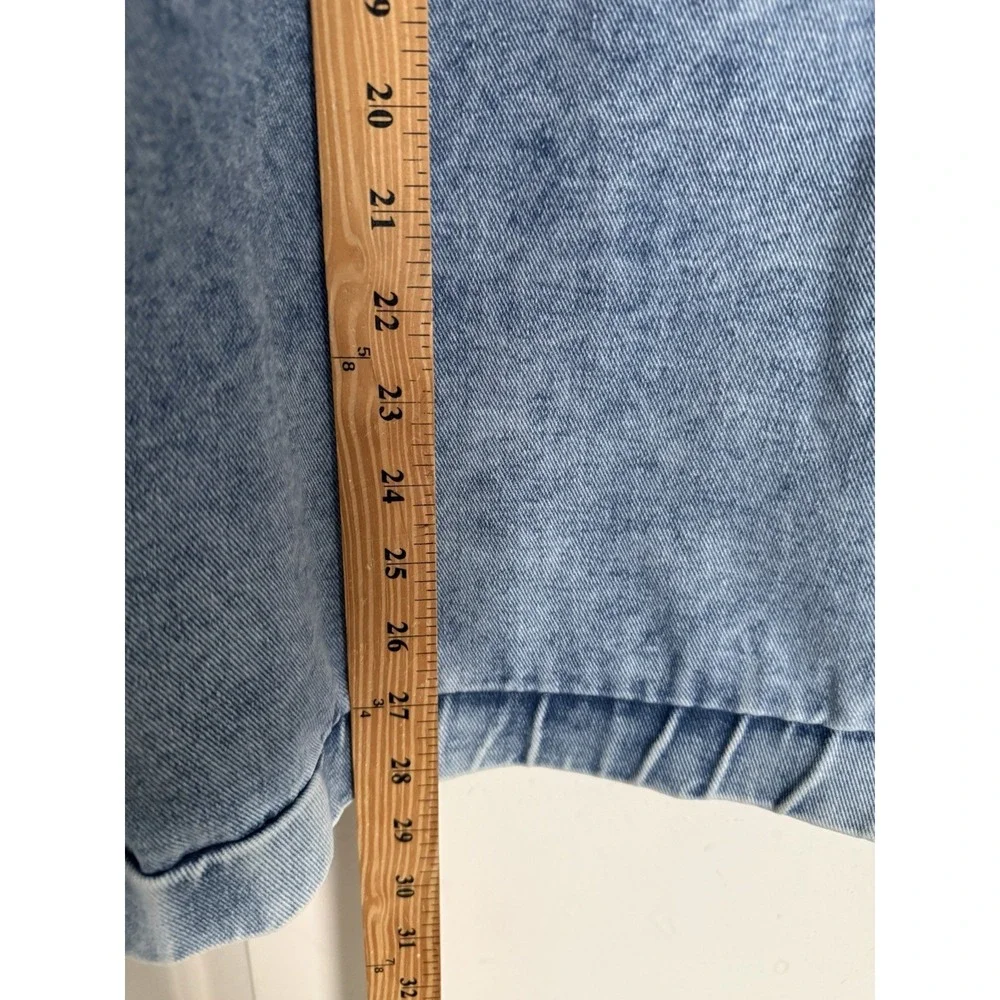 Denim Hoodie Pullover Sweatshirt Manfinity‎ Mens XXL Streetwear Skate Hip Hop